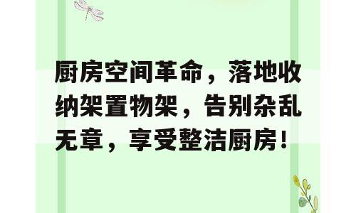 厨房空间革命，落地收纳架置物架，告别杂乱无章，享受整洁厨房！