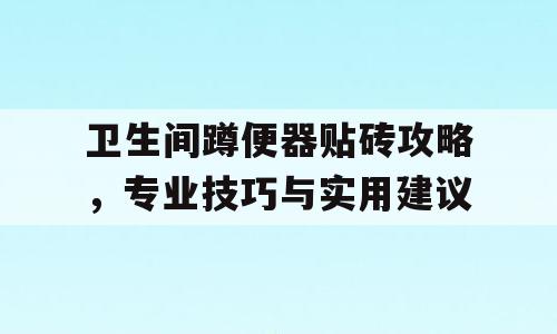 卫生间蹲便器贴砖攻略，专业技巧与实用建议