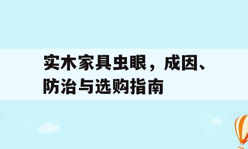 实木家具虫眼，成因、防治与选购指南