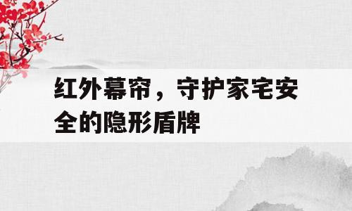 红外幕帘，守护家宅安全的隐形盾牌
