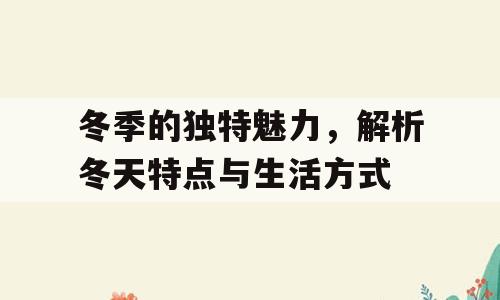 冬季的独特魅力，解析冬天特点与生活方式