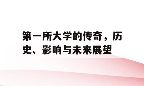 第一所大学的传奇，历史、影响与未来展望