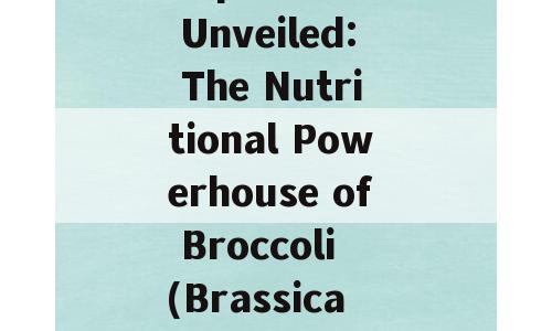 Superfoods Unveiled: The Nutritional Powerhouse of Broccoli (Brassica oleracea)