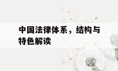 中国法律体系，结构与特色解读