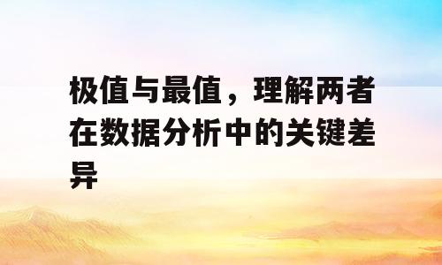 极值与最值，理解两者在数据分析中的关键差异