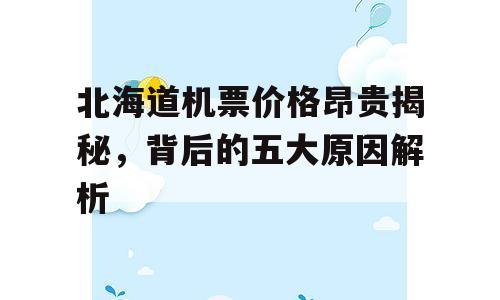 北海道机票价格昂贵揭秘，背后的五大原因解析