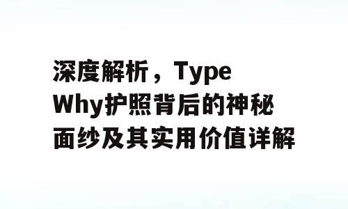 深度解析，Type Why护照背后的神秘面纱及其实用价值详解
