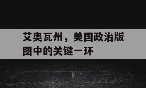 艾奥瓦州，美国政治版图中的关键一环
