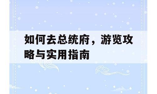 如何去总统府，游览攻略与实用指南