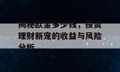 揭秘欧金多少钱，投资理财新宠的收益与风险分析