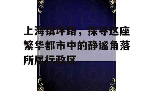 上海镇坪路，探寻这座繁华都市中的静谧角落所属行政区
