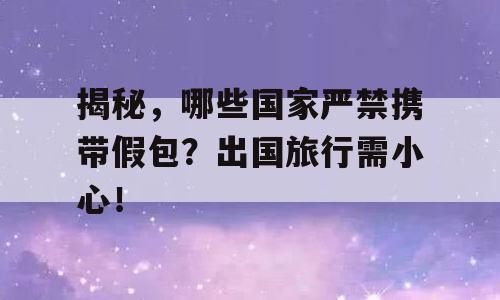 揭秘，哪些国家严禁携带假包？出国旅行需小心！