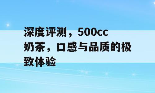 深度评测，500cc奶茶，口感与品质的极致体验