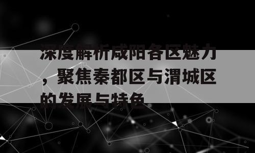 深度解析咸阳各区魅力，聚焦秦都区与渭城区的发展与特色