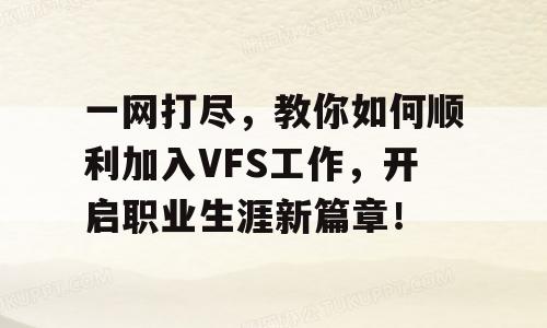 一网打尽，教你如何顺利加入VFS工作，开启职业生涯新篇章！