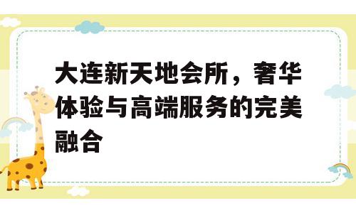 大连新天地会所，奢华体验与高端服务的完美融合