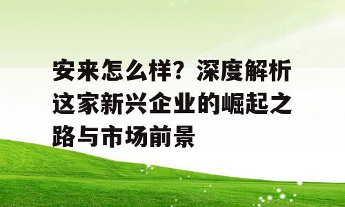 安来怎么样？深度解析这家新兴企业的崛起之路与市场前景