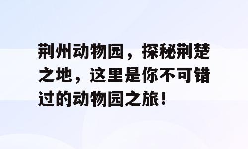 荆州动物园，探秘荆楚之地，这里是你不可错过的动物园之旅！