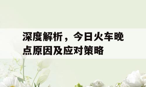 深度解析，今日火车晚点原因及应对策略