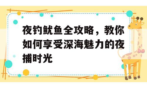 夜钓鱿鱼全攻略，教你如何享受深海魅力的夜捕时光