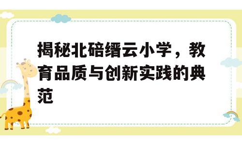 揭秘北碚缙云小学，教育品质与创新实践的典范