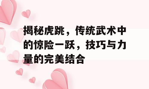 揭秘虎跳，传统武术中的惊险一跃，技巧与力量的完美结合