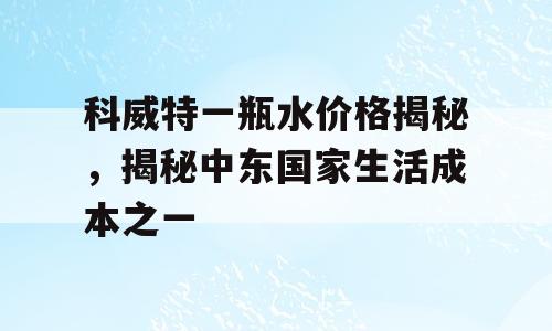 科威特一瓶水价格揭秘，揭秘中东国家生活成本之一