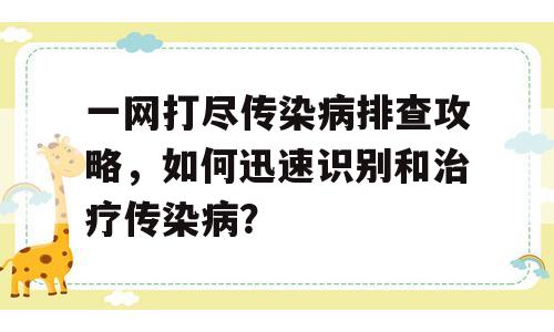一网打尽传染病排查攻略，如何迅速识别和治疗传染病？
