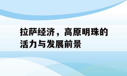 拉萨经济，高原明珠的活力与发展前景