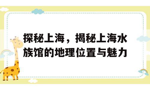 探秘上海，揭秘上海水族馆的地理位置与魅力