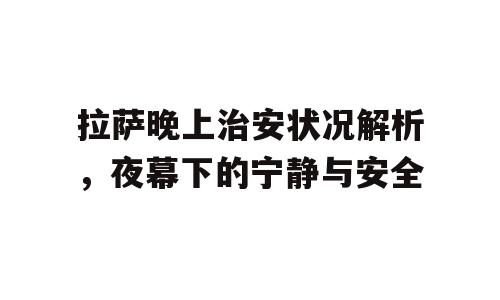 拉萨晚上治安状况解析，夜幕下的宁静与安全