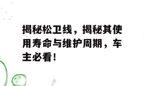 揭秘松卫线，揭秘其使用寿命与维护周期，车主必看！