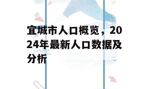 宜城市人口概览，2024年最新人口数据及分析