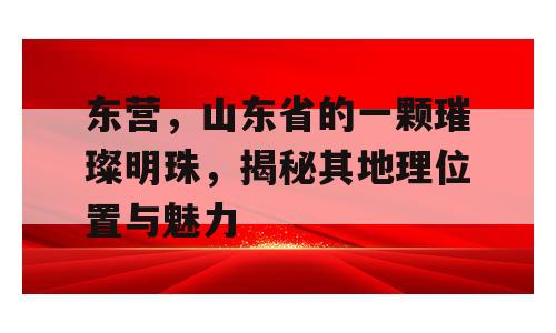 东营，山东省的一颗璀璨明珠，揭秘其地理位置与魅力
