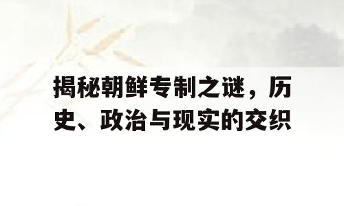 揭秘朝鲜专制之谜，历史、政治与现实的交织