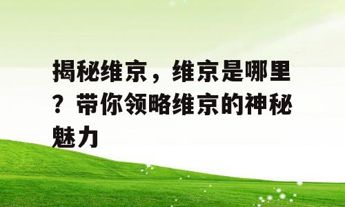 揭秘维京，维京是哪里？带你领略维京的神秘魅力