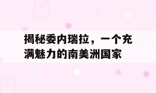 揭秘委内瑞拉，一个充满魅力的南美洲国家