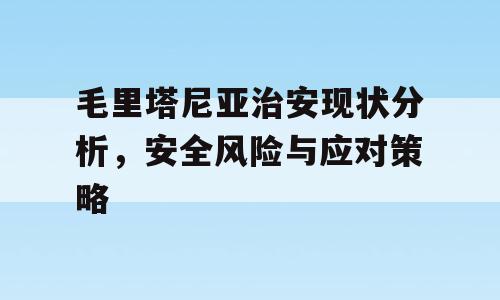 毛里塔尼亚治安现状分析，安全风险与应对策略
